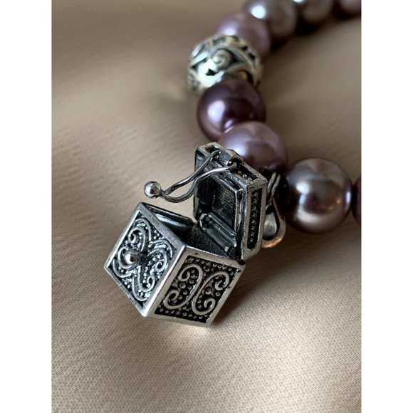 Valerie Parr Hill Faux Pearl Prayer Box Bracelet NEW WITH TAG - Picture 4 of 8